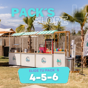 Pack de 4 Servicios de Estaciones de Snacks